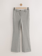Mono Check Ponte Flared Trousers - Image 5 of 7
