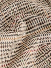 Brown Check Ponte Flared Trousers - Image 2 of 3