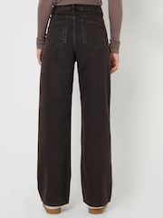 Threadbare Light Brown Wide Leg 100% Cotton Jeans - Image 4 of 4