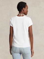 Polo Ralph Lauren White Jersey Crewneck Cotton T-Shirt - Image 2 of 5
