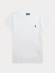 Polo Ralph Lauren White Jersey Crewneck Cotton T-Shirt - Image 5 of 5
