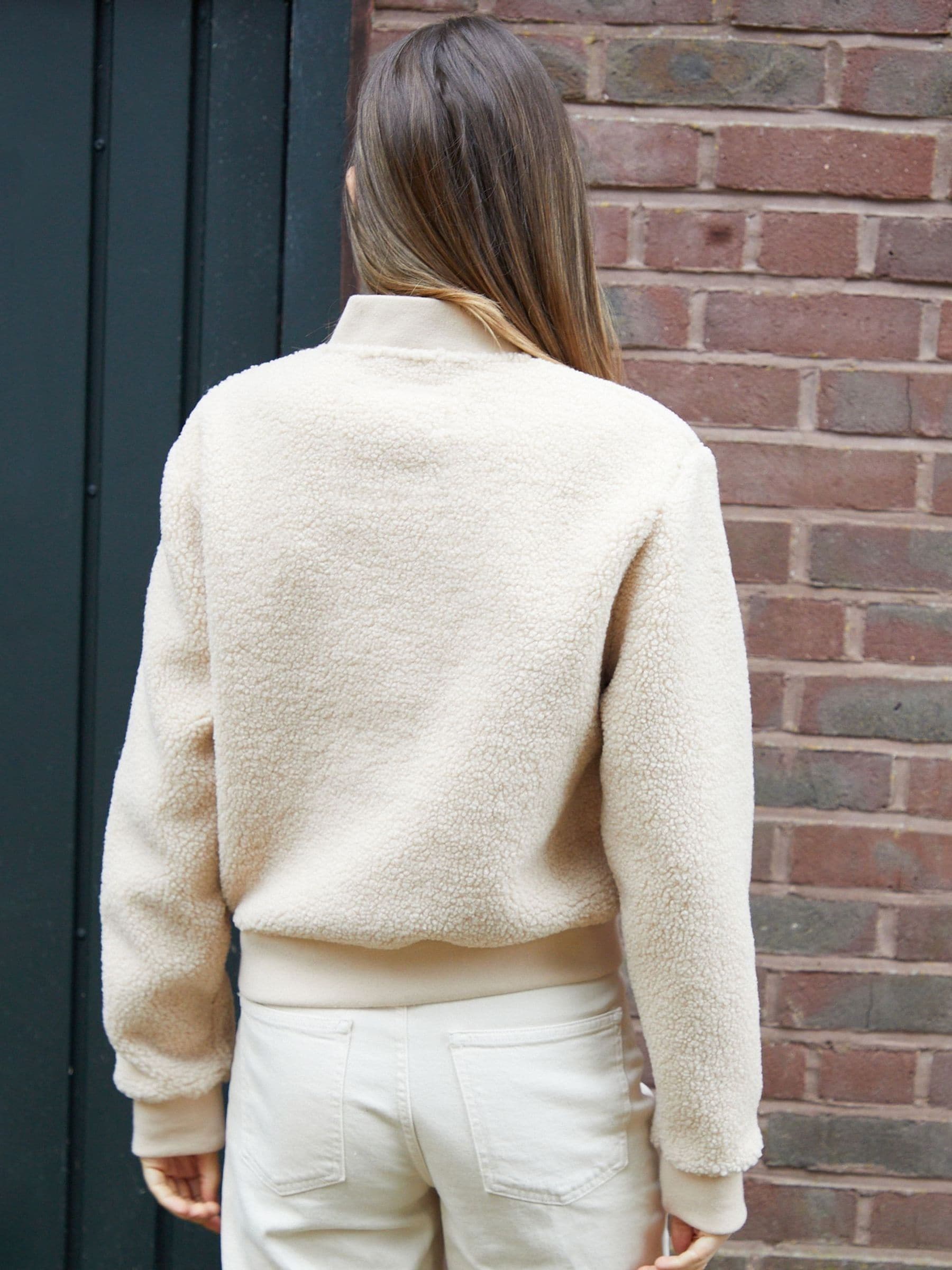 Buy Threadbare Cream Borg Bomber Jacket from Next USA