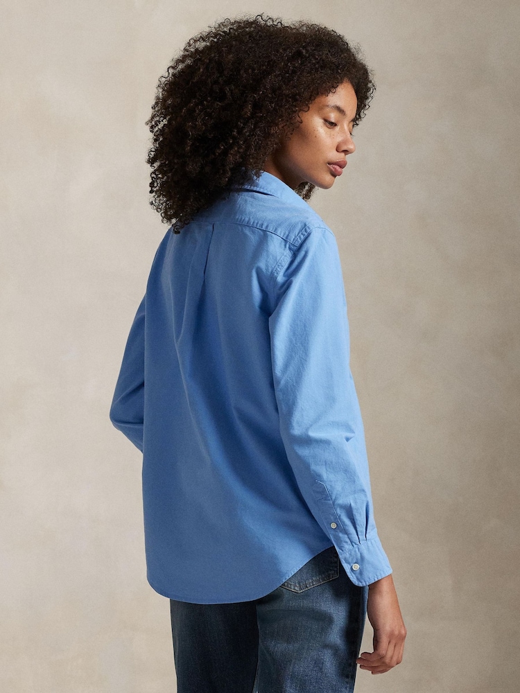 Polo Ralph Lauren Blue Classic Fit Oxford Cotton Shirt - Image 2 of 6