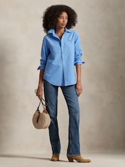 Polo Ralph Lauren Blue Classic Fit Oxford Cotton Shirt - Image 3 of 6