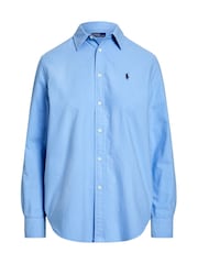 Polo Ralph Lauren Blue Classic Fit Oxford Cotton Shirt - Image 5 of 6