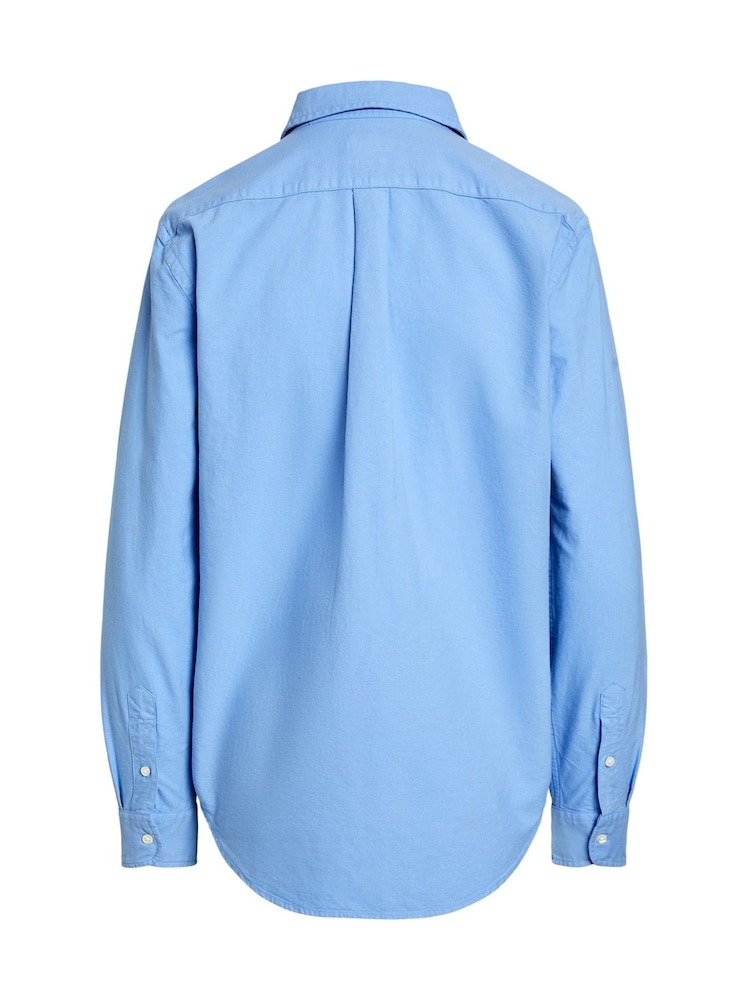 Polo Ralph Lauren Blue Classic Fit Oxford Cotton Shirt - Image 6 of 6