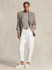 Polo Ralph Lauren Grey Cable-Knit Cotton Crewneck Sweater - Image 3 of 5