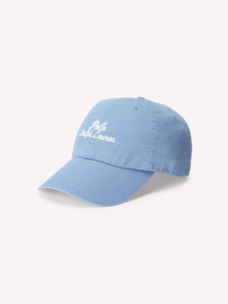 Polo Ralph Lauren Blue Embroidered Logo Cotton Twill Ball Cap - Image 1 of 4