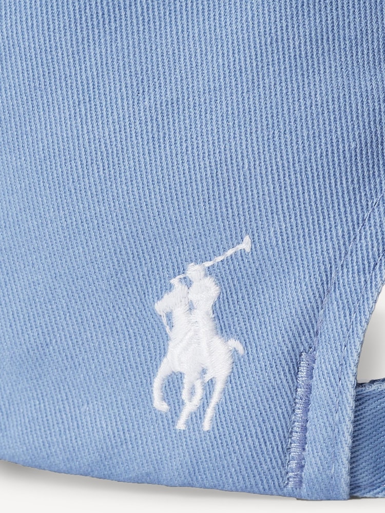 Polo Ralph Lauren Blue Embroidered Logo Cotton Twill Ball Cap - Image 4 of 4