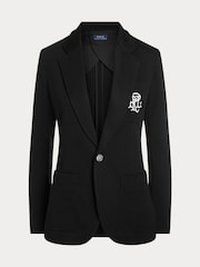 Polo Ralph Lauren Black Double Knit Jacquard Jacket - Image 6 of 6