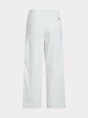 Polo Ralph Lauren White Twill Wide-Leg Cropped Trousers - Image 8 of 8