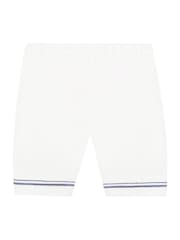 Emile Et Rose Linen Style Sailor Collar & Trim 100% Cotton 2Pc Shorts & Hat Set - Image 5 of 6