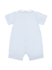Emile Et Rose Romper With Pretty Knit Lace Yoke & Sleeves - Image 3 of 4