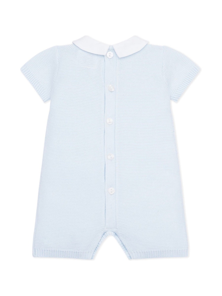 Pleten Emile Et Rose modra 100% Cotton Ridge Yoke Panel & Collar - Slika 4 iz 4 Pleten Emile Et Rose modra 100% Cotton Ridge Yoke Panel & Collar - Slika 4 iz 4