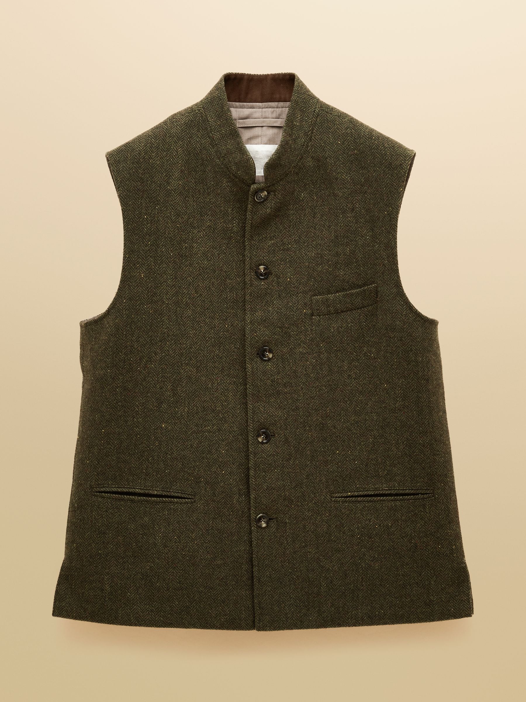 Buy Joules Green Wool Blend Tweed Gilet from the Next UK online shop