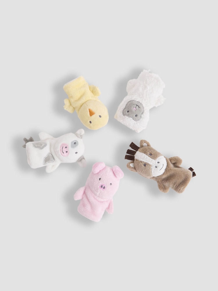 JoJo Maman Bébé Farm Animal Finger Puppets - Image 4 of 4