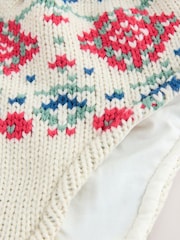 Red Fairisle Trapper Hat (3mths-13yrs) - Image 2 of 3