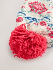 Red Fairisle Trapper Hat (3mths-13yrs) - Image 3 of 3