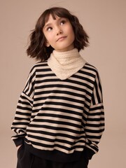 Cream Triangle Tie Scarf (3-16yrs) - Image 2 of 6