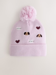 Pets Embroided Pom Beanie (3mths-10yrs) - Image 1 of 3