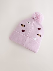 Pets Embroided Pom Beanie (3mths-10yrs) - Image 2 of 3
