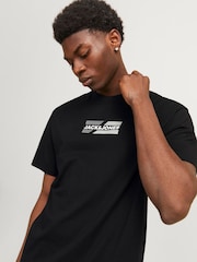 Jack & Jones – 3er-Pack kurzärmlige T-Shirts mit grafischem Logo - Bild 3 von 7