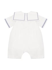 Emile Et Rose 100% хлопковый льняной комбинезон Белый с воротником, отделкой и шапочка - Изображение 5 из 5