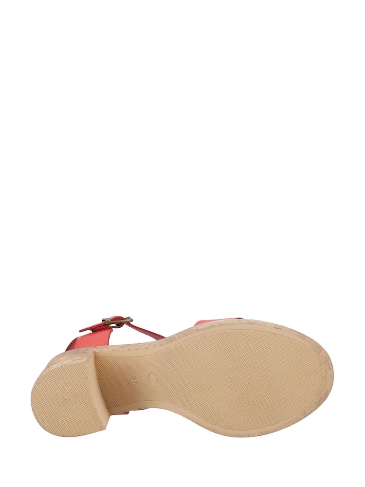 Hush Puppies Blue Georgia Cork Sandals - Image 4 of 4