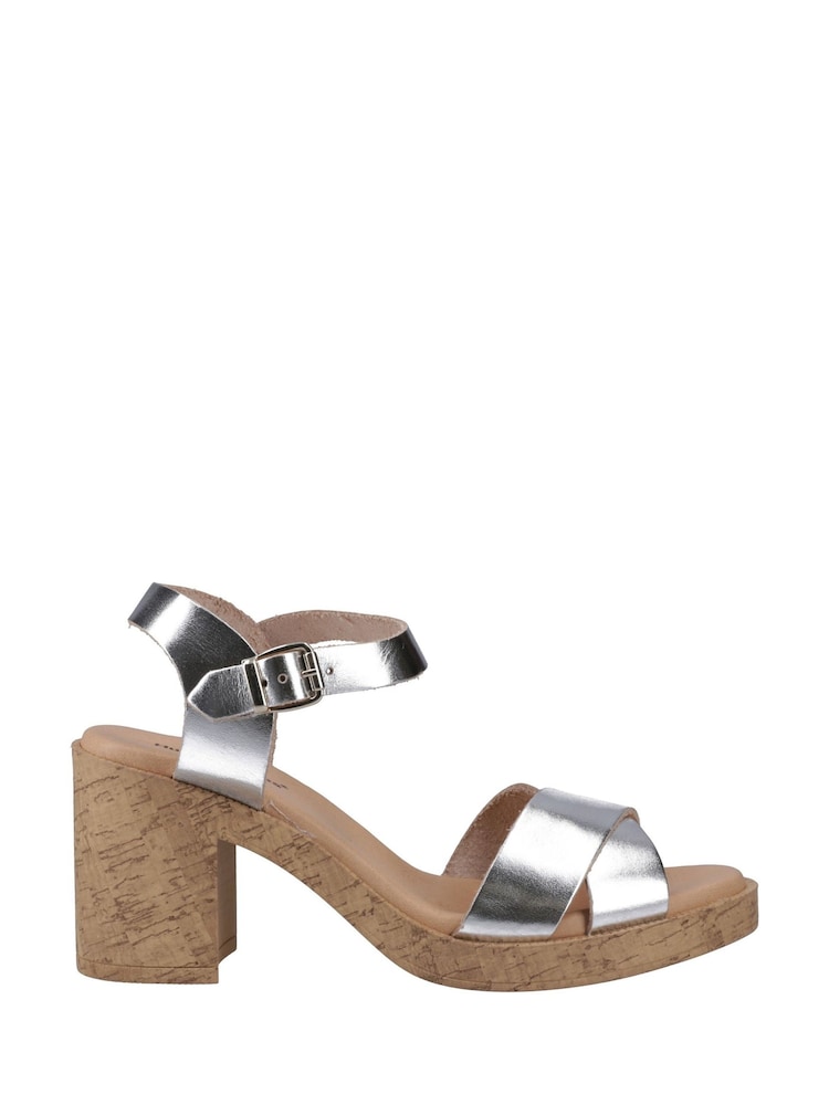 Hush Puppies Blue Georgia Cork Sandals - Image 1 of 4