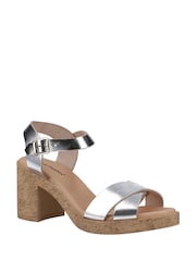Hush Puppies Blue Georgia Cork Sandals - Image 2 of 4