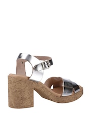 Hush Puppies Blue Georgia Cork Sandals - Image 3 of 4