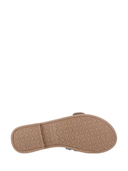 Hush Puppies Cream Hayley Buckle Slides - Image 4 of 4
