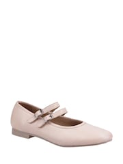 Hush Puppies Pink Nancy Mary Jane Ballet Leather Shoes - Image 2 of 4