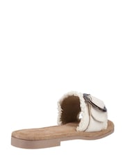 Hush Puppies Cream Hayley Buckle Slides - Image 2 of 4