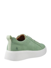 Hush Puppies Green Harlow Suede Sneakers - Image 3 of 4