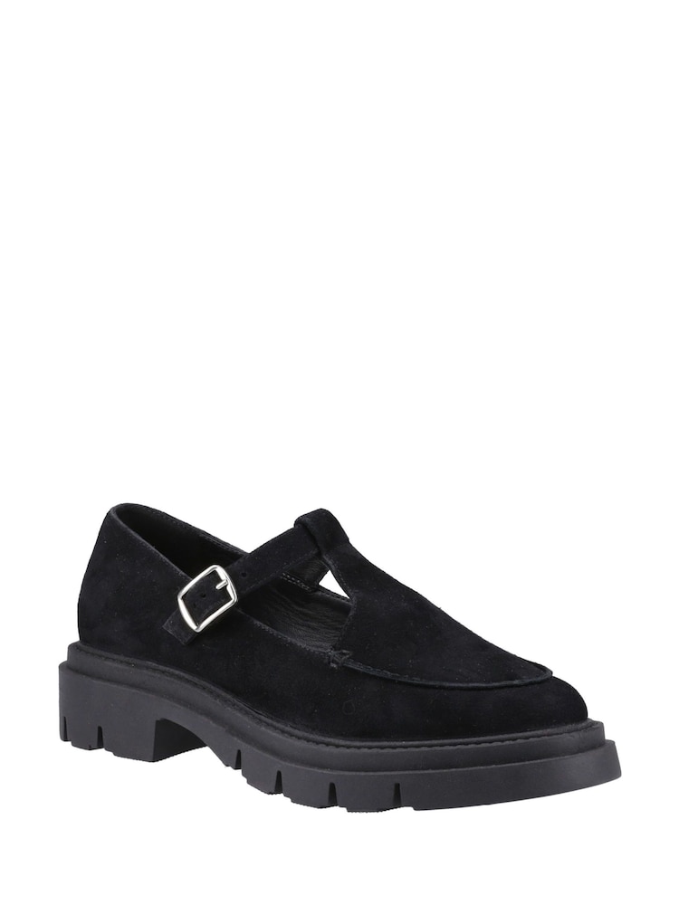 črna - Hush Puppies Nella T-Bar črna čevlji - Slika 2 iz 4