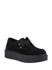 Hush Puppies Bridie Suede Mocc Toe Black Boots - Image 2 of 4