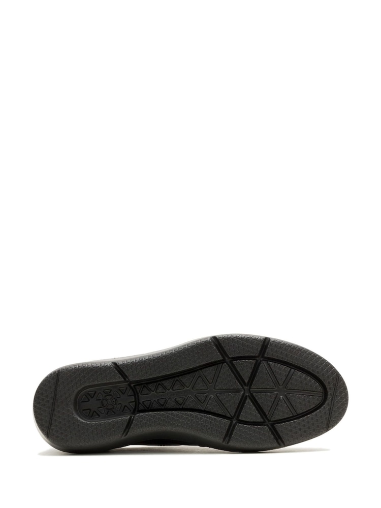 Hush Puppies Joy Wingtip Lace Up Black Boots - Image 4 of 4
