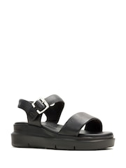 Hush Puppies Uplift Quarter Strap Black Sandals - Image 2 of 4