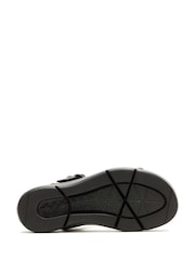 Hush Puppies Uplift Quarter Strap Black Sandals - Image 4 of 4