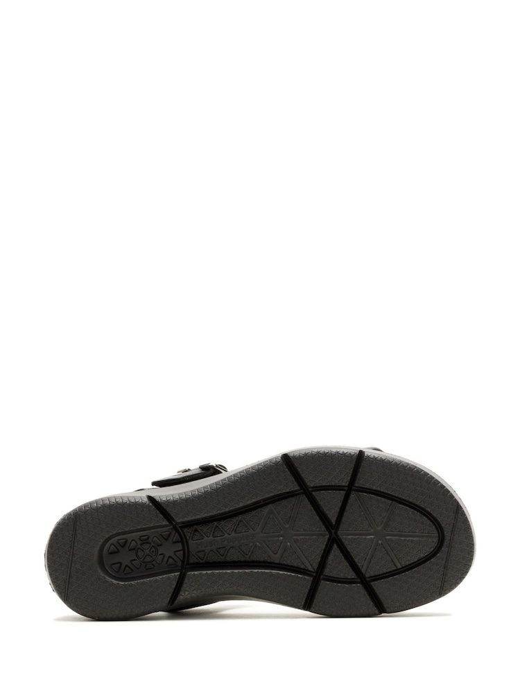 Hush Puppies Uplift Quarter Strap Black Sandals - Image 4 of 4