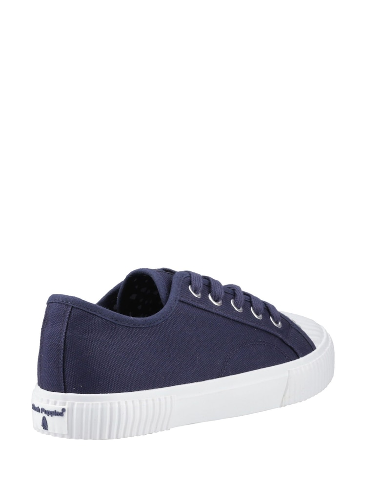 Hush Puppies Blue Freya Canvas Trainers - Image 2 of 4