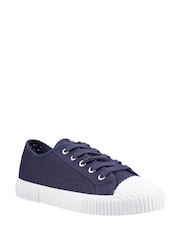 Hush Puppies Blue Freya Canvas Trainers - Image 3 of 4
