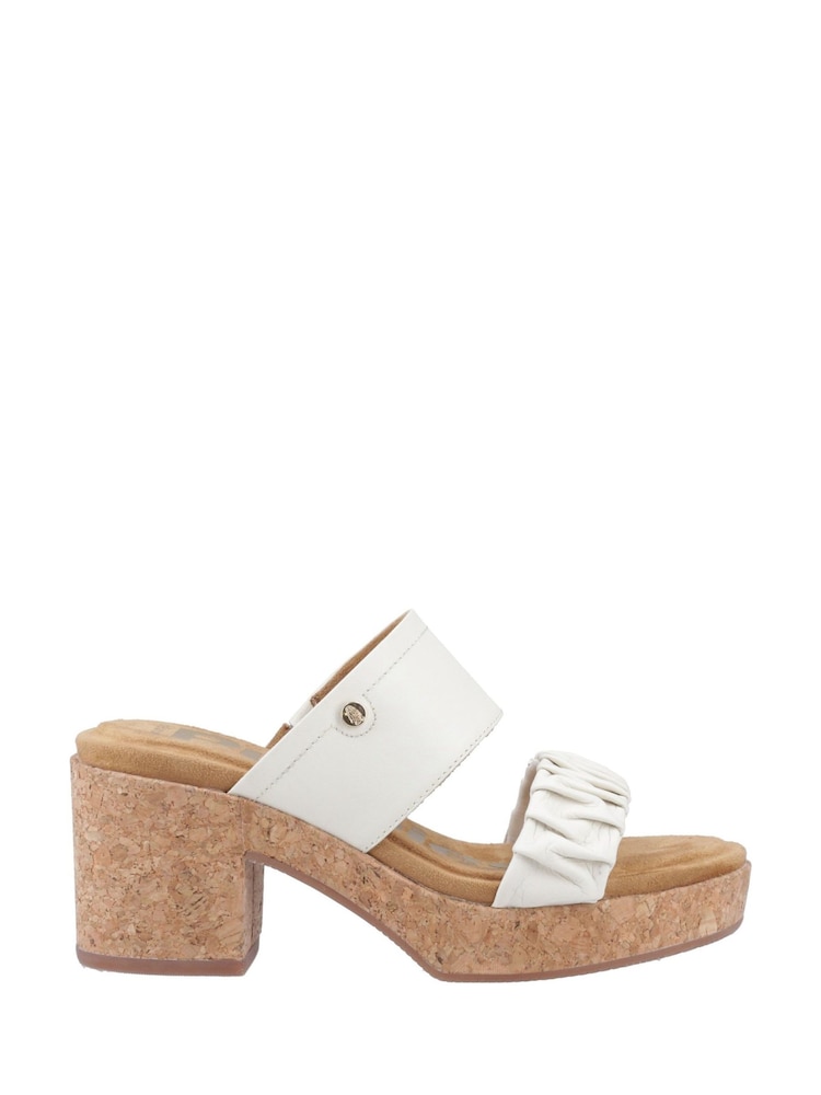 Hush Puppies Poppy Ruched Black Slides - Image 3 of 4