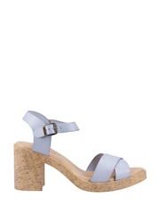 Hush Puppies Blue Georgia Cork Sandals - Image 1 of 2