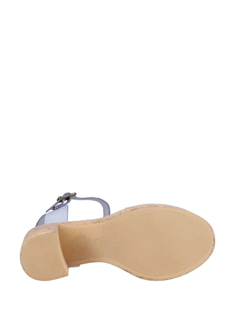 Hush Puppies Blue Georgia Cork Sandals - Image 2 of 2