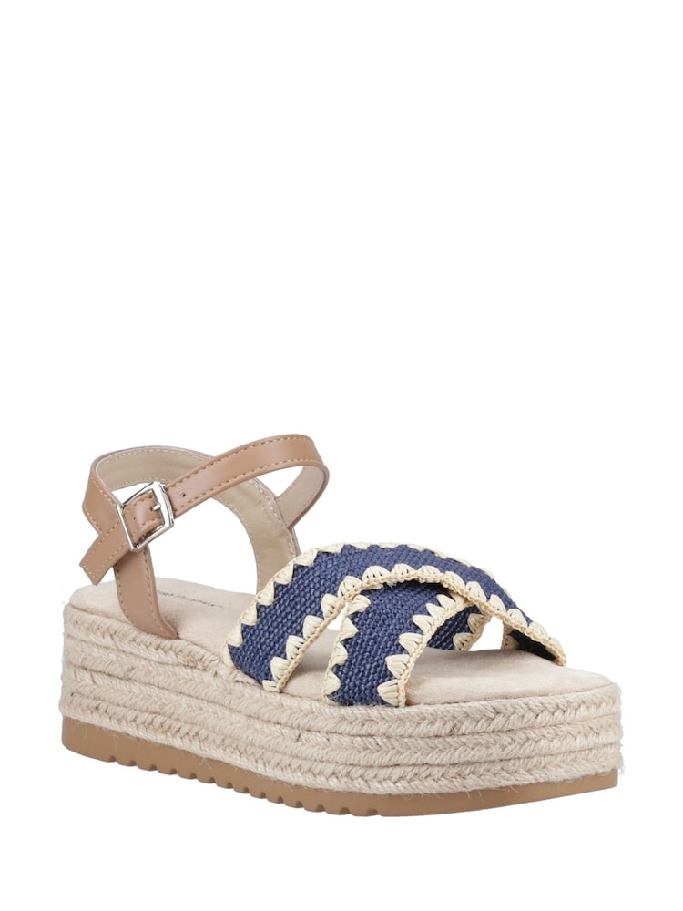 Hush Puppies Jemma Espadrille Black Sandals - Image 2 of 4