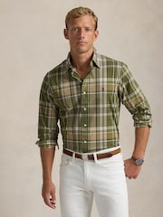 Polo Ralph Lauren Green Long Sleeve Sport Shirt - Image 1 of 6