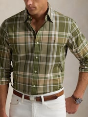 Polo Ralph Lauren Green Long Sleeve Sport Shirt - Image 4 of 6
