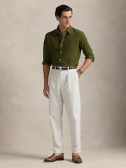Polo Ralph Lauren Green Long Sleeve Knit Cotton Shirt - Image 2 of 5